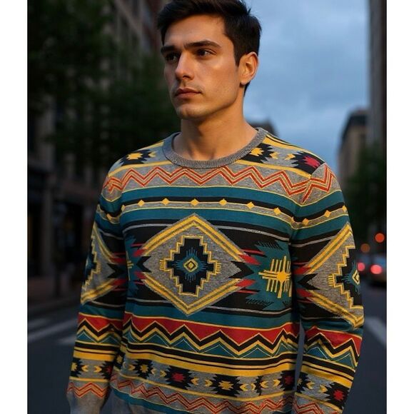 Empyre Chevron Sweater. Size Medium - Picture 1 of 5